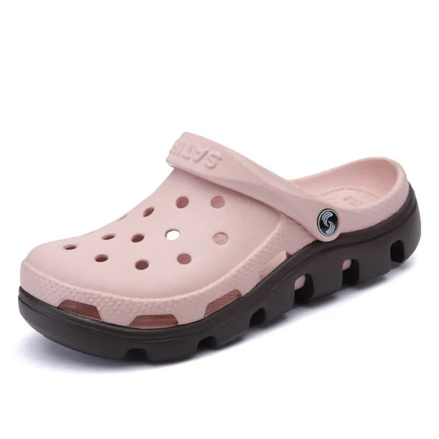 PINSV High Quality Men Sandals Couple Fashion Outdoor Flats Comfortable Casual Beach Sandals Mens Shoes